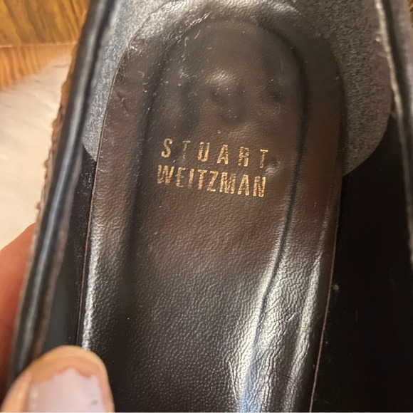 Stuart Weitzman women’s brown‎ basket  weave heels in size 8 - Picture 7 of 11